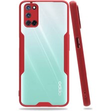 Kvy Oppo A52 Tam Korumalı Renkli Kenarlı Parfe Kılıf Ekran Koruyucu