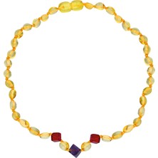 Chavin Kehribar   Çocuk  Diş Kolyesi EI05