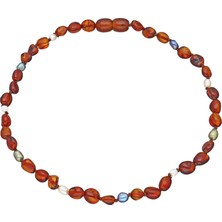 Chavin Kehribar Kolye Kız Erkek Çocuk Bebek Diş Kolyesi EP31