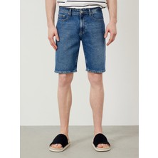 Xint Pamuk Regular Fit Denim Şort