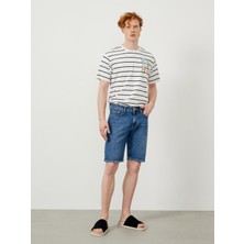 Xint Pamuk Regular Fit Denim Şort