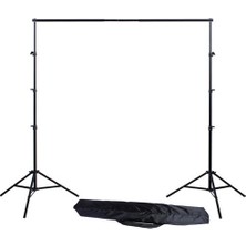 Ürün Çekimi Fotoğraf ve Stüdyo Çekimleri Için Yeşil Fon Perde + Stant 2x3 Metre Stand+ Fon Perde Set