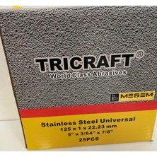 Tricraft Stainless Universal 125X1X22,23 mm 1 Kutu / 25 Adet