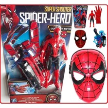 Hepsilazım Spiderman Örümcek Adam Ok Atan Ağ Fırlatan Oyuncak Eldiven ve Maske