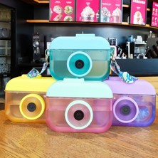 Plz Shop Kamera Plastik Çocuk Termos 400 ml Pembe (Yurt Dışından)