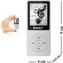 Ruizu X02 Ultra Ince Mp3 Çalar 8gb Fm Radyo