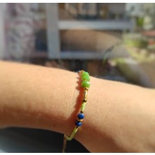 Oriental Yeşim ve Safir Taşlı Bileklik