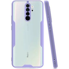 Kvy Xiaomi Redmi Note 8 Pro Tam Korumalı Renkli Kenarlı Parfe Kılıf Ekran Koruyucu