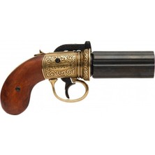 Denix England 1840 Bl 6 Namlu Pistol 22CM Koleksiyon Obje