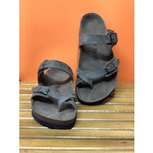Kafkaslar Baş Parmak Geçmeli Tam Ortopedik Birkenstock Model Bay Bayan Parmakarası Terlik