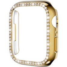 Kupa Apple Watch 7 45MM Ekran Koruyucu Tam Kapatan Darbe Emici Şık Parlak Taşlı Tasarım