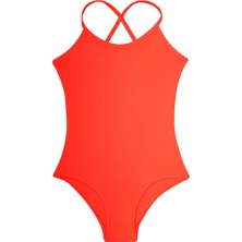 Slipstop Çok Renkli Kadın Mayo SM22110246 Neon Orange Junior Swims