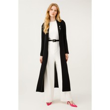 Esswaap Tulum Üzeri Uzun Ceketli Takım  Ekru