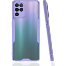 Kvy Oppo Reno 5 Lite Tam Korumalı Renkli Kenarlı Parfe Kılıf Ekran Koruyucu