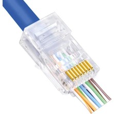 Powermaster Ez RJ45 Cat5-Cat6 Açık Uçlu Soket 8P8C 25Adet