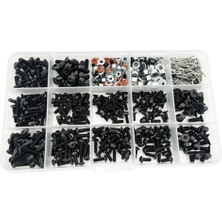 520 Adet Rc Vida Kiti 1:10 Montaj Vidaları Somunlar Çeşitli Big S Için Set Model  (Yurt Dışından)