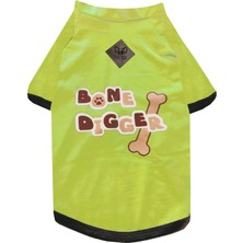 Cool Suit Bone Digger Küçük-Orta-Büyük Irk Sarı Köpek T-Shirt