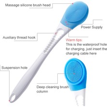 Yue Store Ectric Ayarlanabilir Banyo Büyücü Uzun Saplı Banyo Fırçası Pembe (Yurt Dışından)