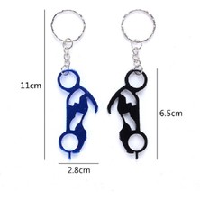 Yue Store 12 Parça Alüminyum Anahtarlık Şişe Açacağı - Çok Renkli (Yurt Dışından)
