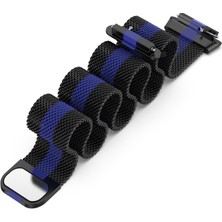 Huawei Band 7 Siyah+Mavi Için Milan Manyetik Saat Band (Yurt Dışından)