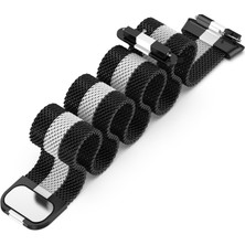 Huawei Band 7 Black+White Için Milan Manyetik Saat Band (Yurt Dışından)