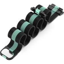 Huawei Band 7 Black+Green Için Milan Manyetik Saat Bandı (Yurt Dışından)