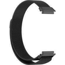 Huawei Band 7/7 Nfc Black Için Milan Metal Manyetik Izleme Bandı (Yurt Dışından)