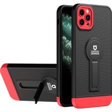 VShop Iphone 11 Pro Max Black+Red Için Tpu+Pc Kılıfı (Yurt Dışından)