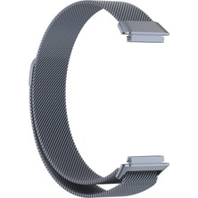 Huawei Band 7/7 Nfc Gray Için Milan Metal Manyetik Izleme Bandı (Yurt Dışından)