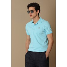 Lufian Laon Spor Polo Yaka Erkek Tişört Siyah