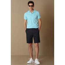 Lufian Laon Spor Polo Yaka Erkek Tişört Siyah
