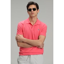 Lufian Laon Spor Polo Yaka Erkek Tişört Siyah