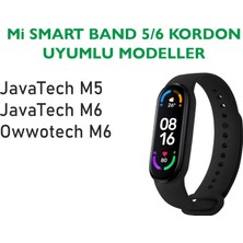 Hoffice Xiaomi Mi Band 5 ve Mi Band 6 Uyumlu Yüksek Kalite Silikon Kordon