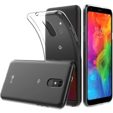 Canpay Lg Q7 Uyumlu Kılıf Case, Soft, Transparent, Şeffaf Ultra Esnek Ince Silikon