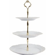 Porland 679425 3 Katlı Servis Tabağı