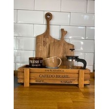 Wood Retro Woodretro Dekoratif Organizer Kutu, Tezgah Üstü  Düzenleyici