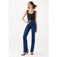 Mavi Kadın Maria Slit Koyu Mavi Gold Icon Jean Pantolon 101560-82425