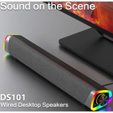 Lenovo DS101 Rgb Işıklı Masaüstü Soundbar