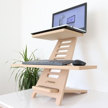 Hanwood Ayakta Çalışma Standı - Laptop Standı - Notebook Standı - Ahşap - AGBS