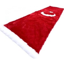 Reycar 2 Adet Peluş Türk Bayrağı Torpido Halısı Ay Yıldız 150 x 46 cm REY985642