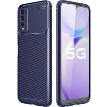 Canpay Vivo Y11S Uyumlu Kılıf Legion Series Flexible Soft Carbon Design Case