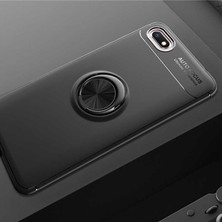 Canpay Huawei Y5 2018 Uyumlu Kılıf Standlı Manyetik Yüzüklü Esnek Yumuşak Silikon Case