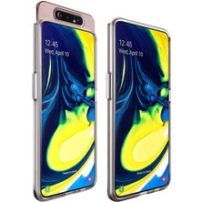 Canpay Samsung Galaxy A80 Uyumlu Kılıf Şeffaf Sert Ultra Koruma Teknolojisi Transparent Case