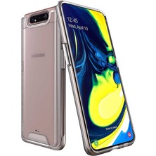 Canpay Samsung Galaxy A80 Uyumlu Kılıf Şeffaf Sert Ultra Koruma Teknolojisi Transparent Case