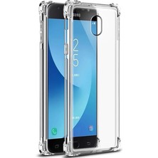 Canpay Samsung Galaxy J7 Pro Uyumlu Kılıf Case, Şeffaf Ultra Koruma Hard Transparent Ultra Protected