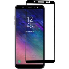 Canpay Samsung Galaxy A6 2018 Uyumlu Ekran Koruyucu Tam Kaplayan Full Kavisli, Hd, Kırılmaz 5d Cam