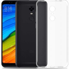 Canpay Xiaomi Redmi 5 Plus Uyumlu Kılıf Case, Soft, Transparent, Şeffaf Ultra Esnek Ince Silikon