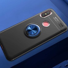 Canpay Xiaomi Mi A2 Lite Uyumlu Kılıf Standlı Manyetik Yüzüklü Esnek Yumuşak Silikon Case