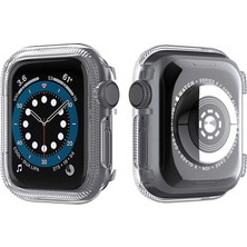 Canpay Apple Watch Series 2/3/4/5/6/se 42 mm Uyumlu Akıllı Saat Ekran Koruyucu Kılıf Full Ekran Tam Kaplama