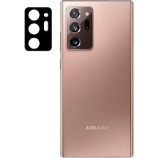 Canpay Samsung Note 20 Ultra Uyumlu Lens Kamera Koruyucu Full Hd 3D Tempered Cam